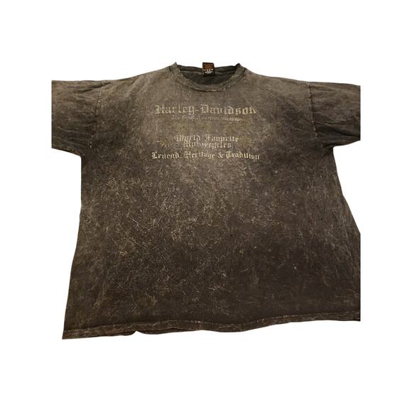Vintage Harley Davidson Tshirt Mens size 2xl Acid washed Tee Y2K - Picture 2 of 6